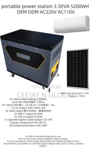 Portable 3.5kva 5200w Solar Generator