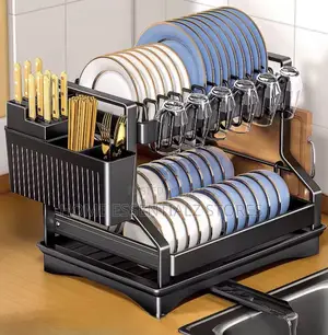 Multi-Functional Drainer Dish Rack - Plates Rack