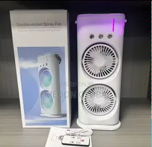Portable Standing Fan Two Head Air Conditioner Fan With Water