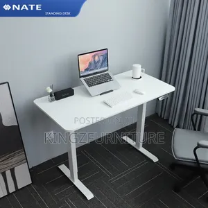 Adjustable Standing Desk Featuring a Motorized Electric Lifting System