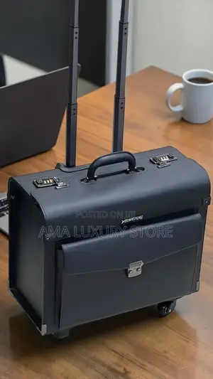 Leaves King Luxury Designer Pilot Briefcase