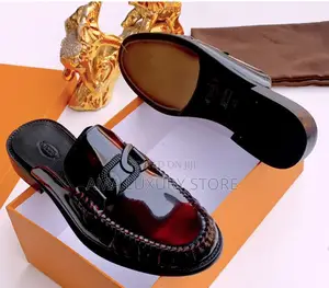 Tod's Luxury Patent Leather Men's Designer Half Shoes