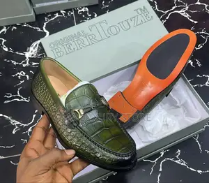 Berrtouze Genuine Leather Designer Men's Loafers Shoes