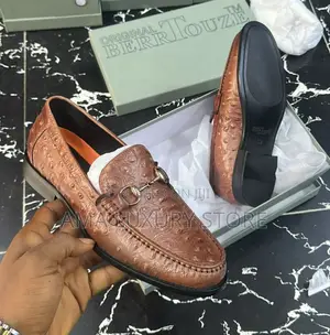 Berrtouze Genuine Leather Designer Men's Loafers Shoes