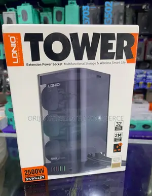 Ldnio Skw6457 2500w Power Strip Tower With 2m Cable