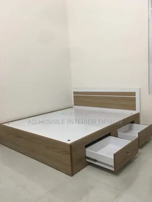 4by6 Wooden Bedframe With Under Drawer