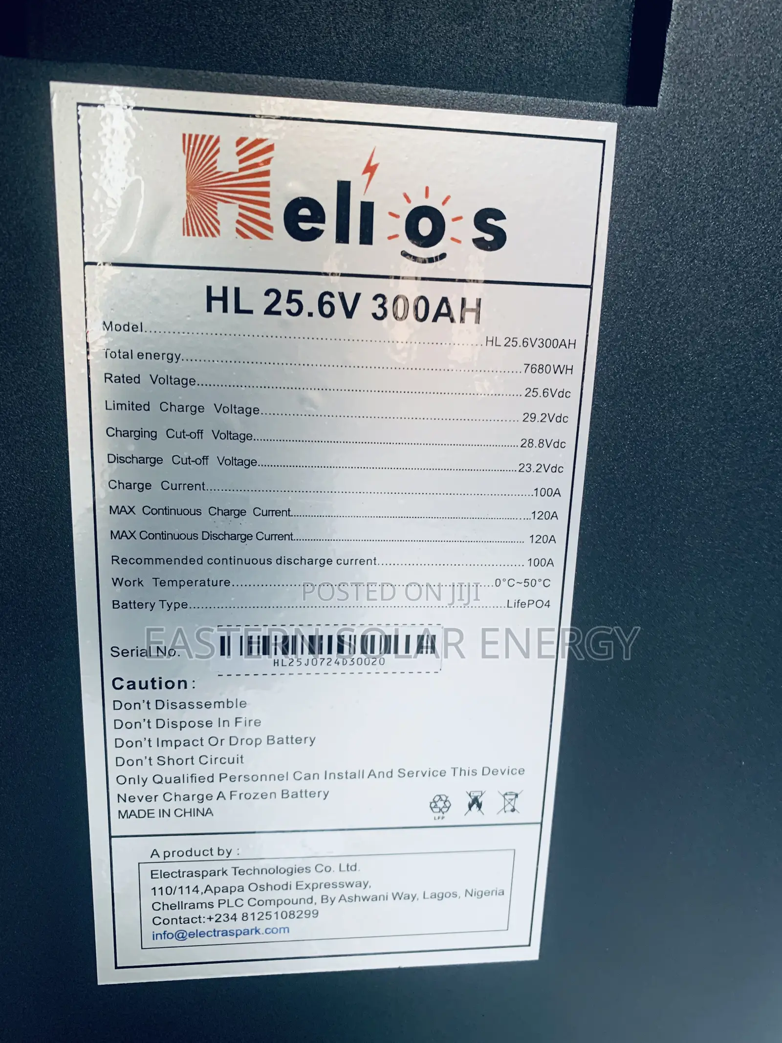 Helios Lithium Ion Battery