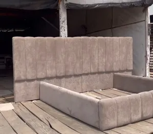 King Size Padded Bedframe With Lower Headboard