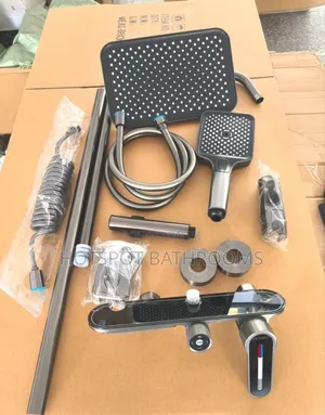 Luxury Thermostatic Rainfall Shower System With Handheld Shower
