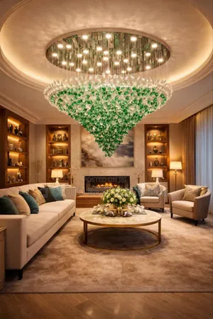 Crystal Sitting Room Luxurious Lovely Light