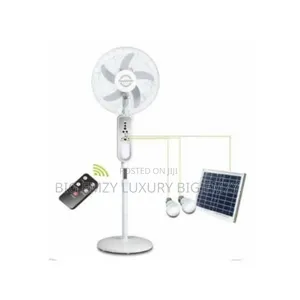 18-Inch Solar and Extra Electricity Charger Floor Fan
