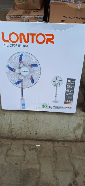 Premium Quality 18 Inches Lontor Rechargeable Fan