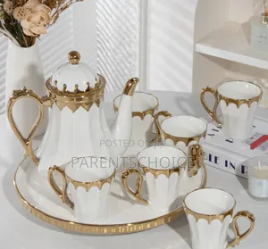 Luxury 8pcs Teacup Set With Matching Jug