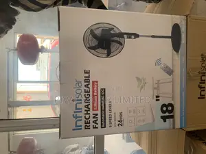 18inches Solar Rechargeable Standing Fan
