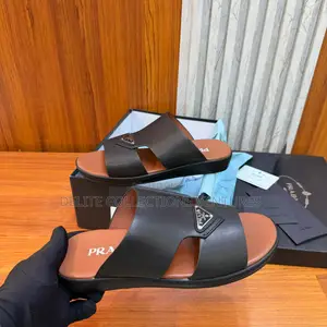 Luxury Update  Prada Leather Slides.