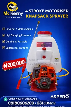Aspero 4 Stroke Motorised Knapsack Sprayer (Model 767)
