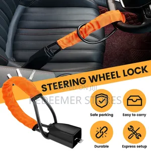 Anti Theft Cable Steering Wheel Lock