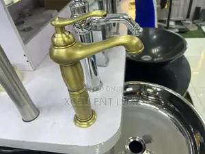 Vintage Basin Mixer Faucet Tap On Matt Gold