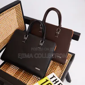High Quality Italian Leather Emperio Armani Office Bags