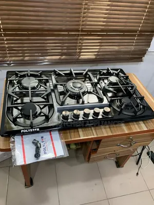 5 Burner Polystar Stainless Steel Gas Hob