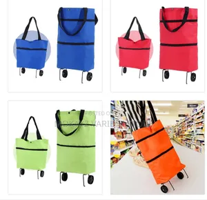 2-Way Collapsible Trolley Carrier Shopping Bag