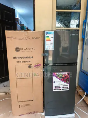175l Capacity Double Door Fridge Glamstar