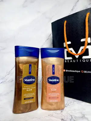 Vaseline Glazed and Glisten Shimmering Body Oil (Sunlit, Golden Hour)
