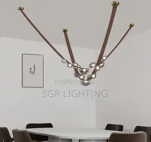 Sandyha Leather Led Pendant Lamp Home Decor