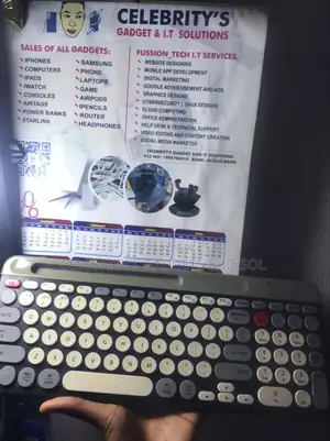 Universal Multi-Device Wireless Bluetooth Keyboard