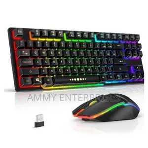 R905 Wireless Gaming Mouse and Keyboard With RGB Backlit