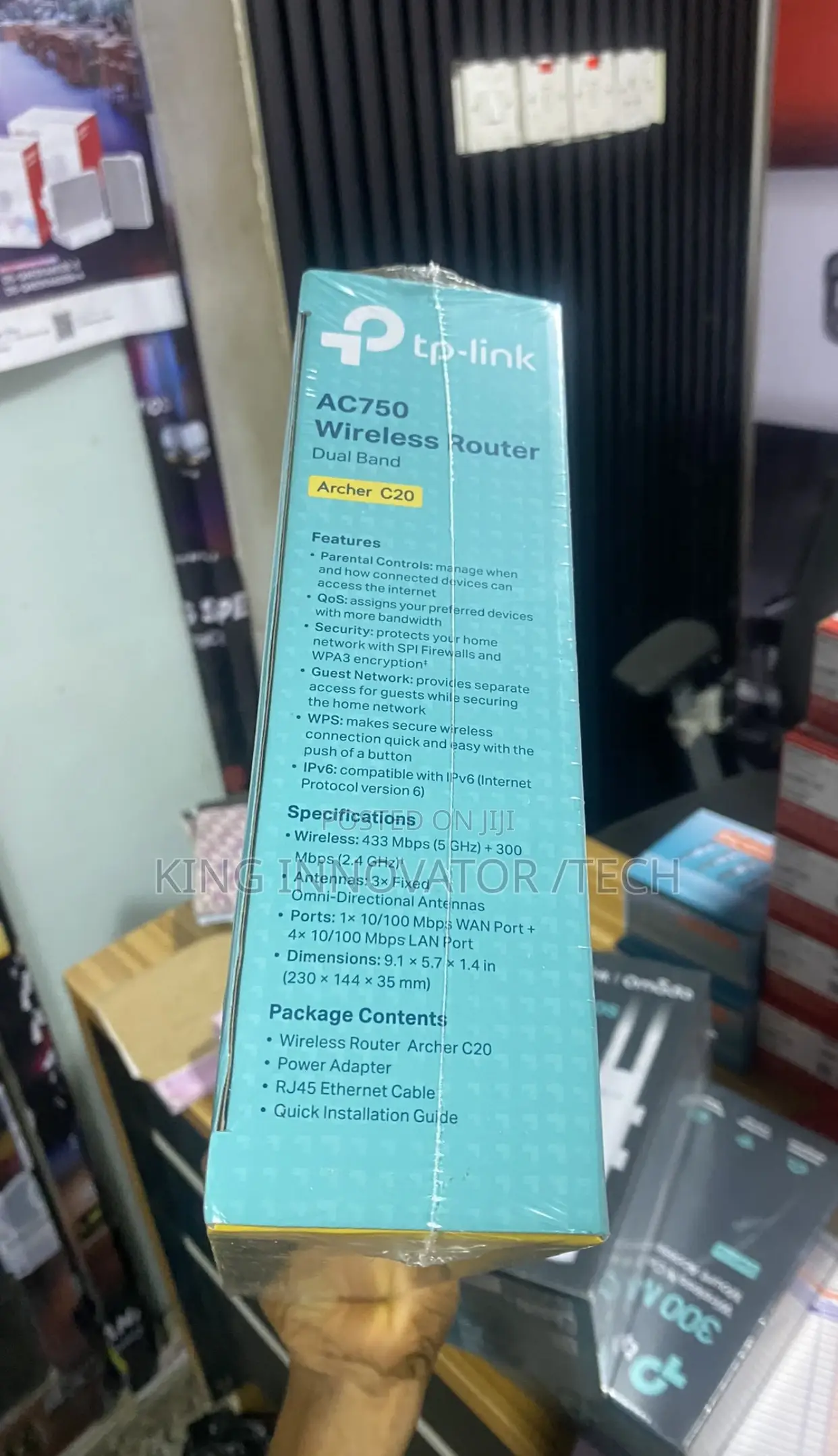 Tp-Link Ac750 Wireless Dual Band Router.