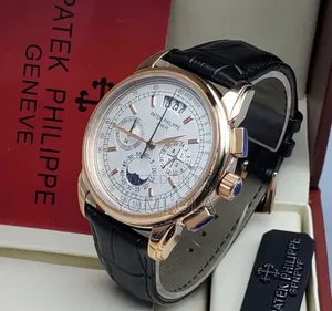 Patek Philippe Chronograph Leather Wristwatch