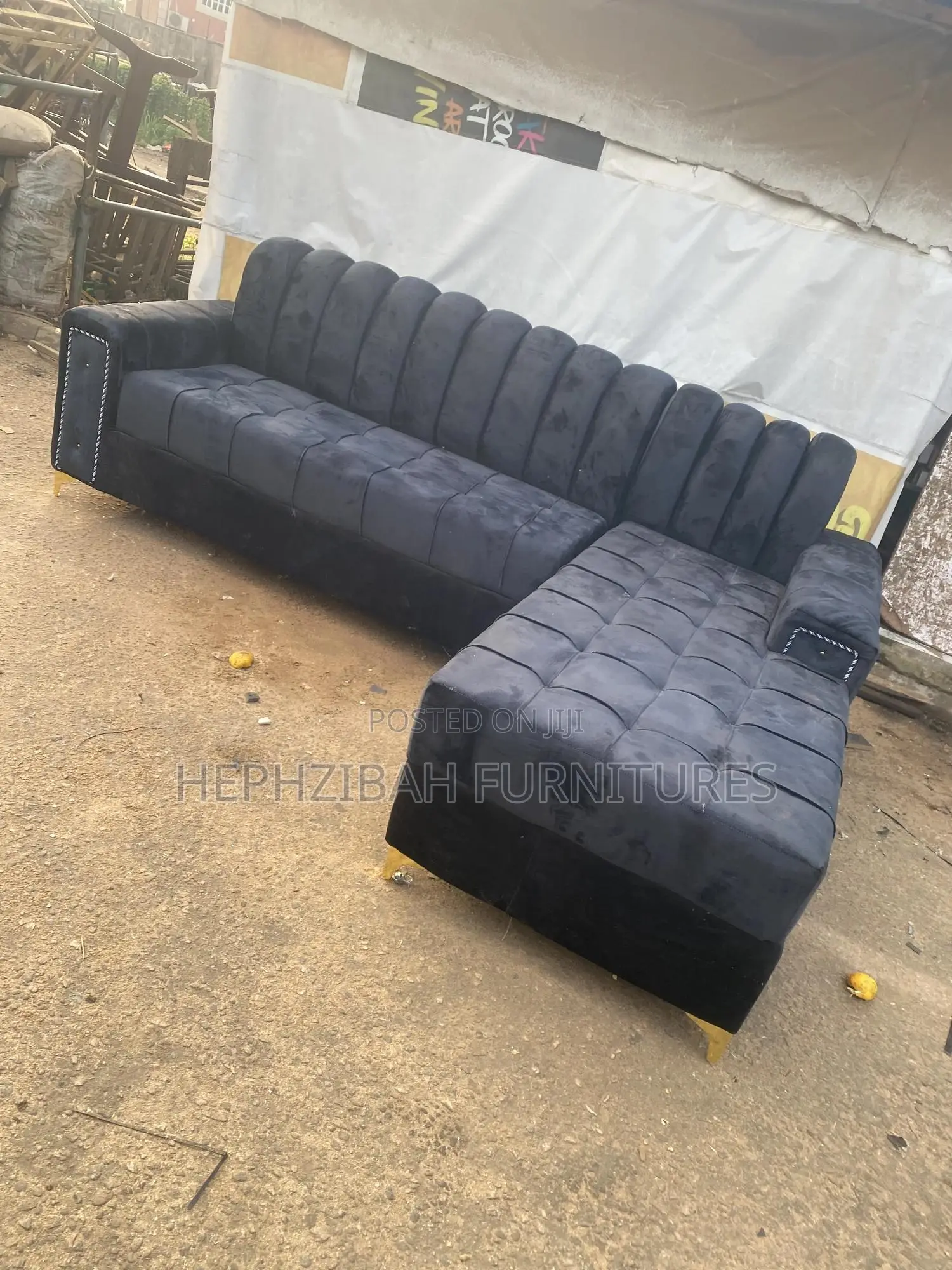 Executive Grey Modern L Shaped Sofa