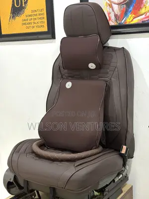 Brown Color High Quality Car Seat Cover With Pillow