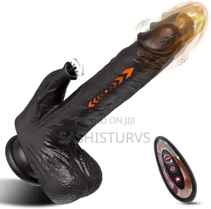 Remote Control Thrusting Dildo Licking Vibrator With Heating Function
