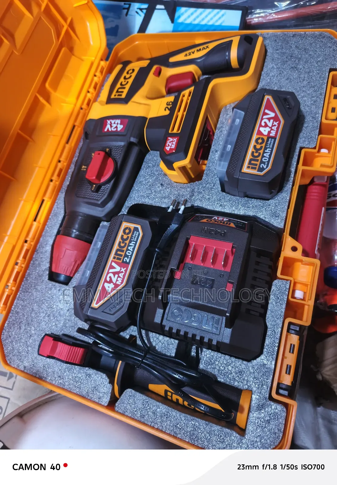 42v Cordless Hammer Drill Machine