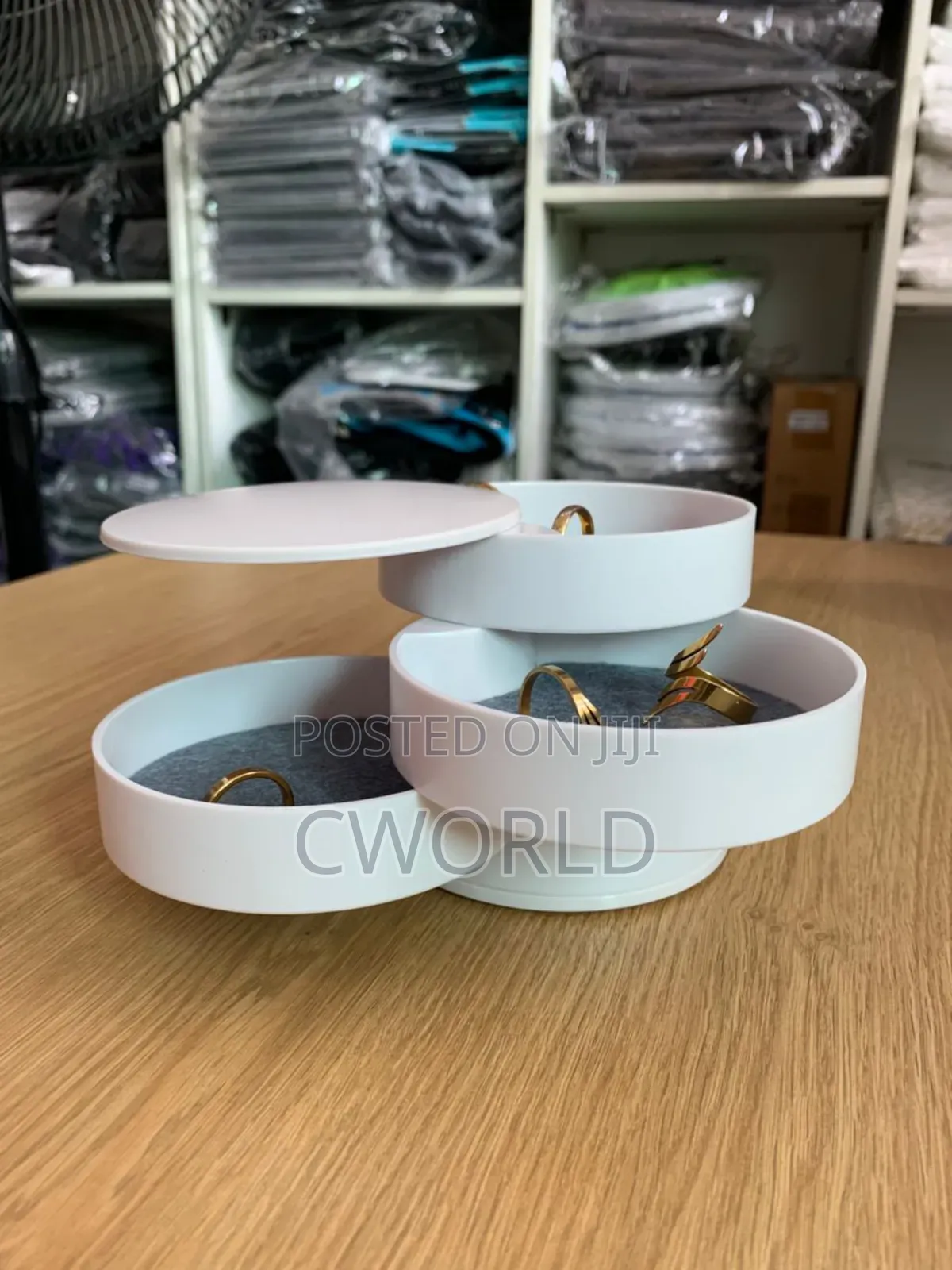 Rotating Multilayer Jewelry Box