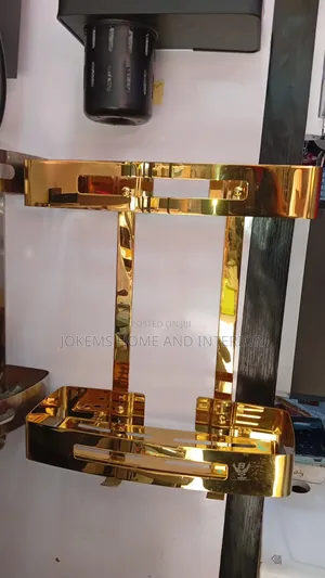 Gold Straight Storage Shelf