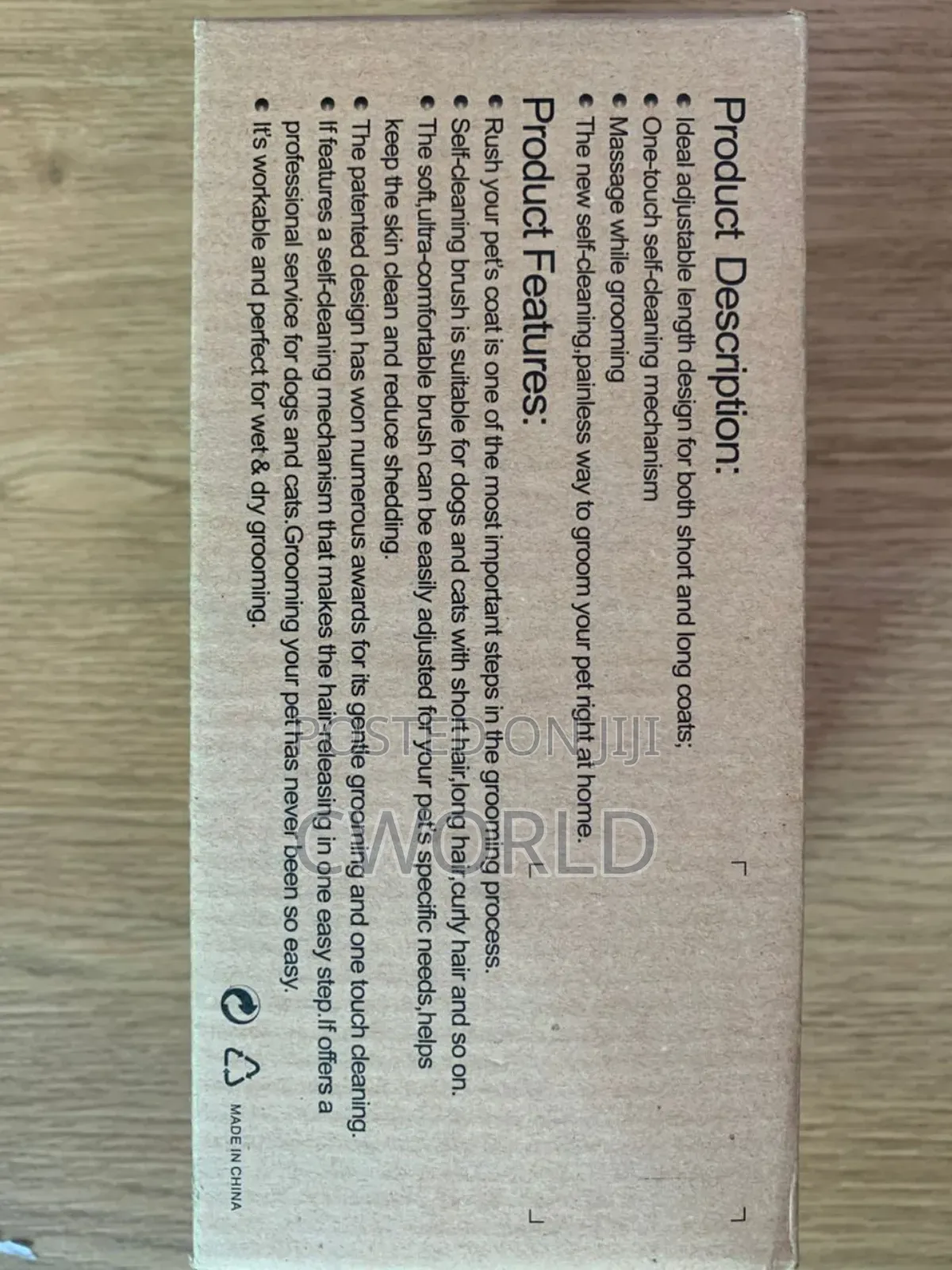 Pet Self-Cleaning Brush