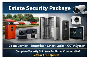 Complete Estate Security System – Gates, Turnstiles Smart Locks