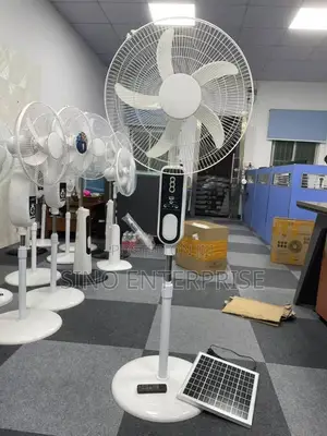 Solar Standing Fan — Remote Control, Powered by the Sun and Type C In