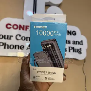 Foomee 10000mah Power Bank With in Built Cables