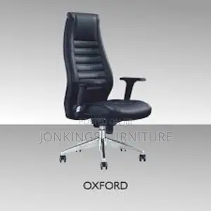 High Back Black Leather Office Chair