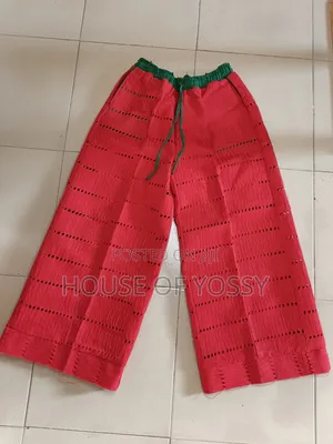 Red Jawu Asooke Trouser