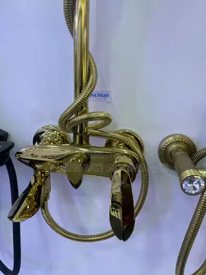 Shining Gold Standing Shower