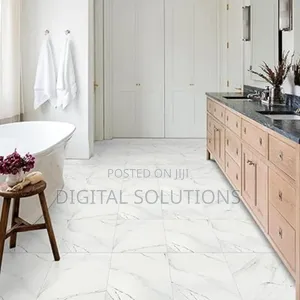 12 by 8 Marble Bathroom and Kitchen Tiles (55 Pcs).