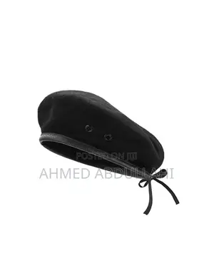 Black Security Beret Cap
