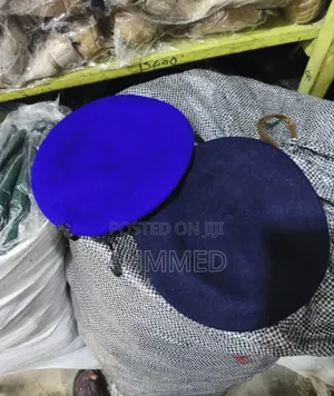 Security Beret Cap / Navy Blue / Royal Blue