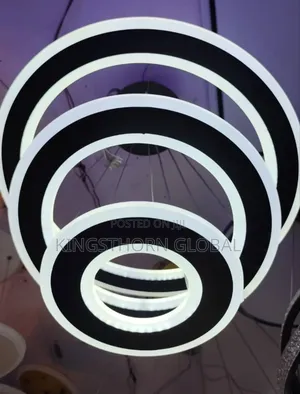 Modern Crystal Ring Led Chandelier