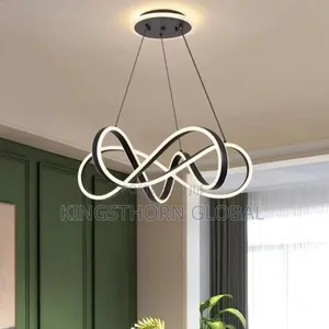 Modern Abstract Led Signature Designed Pendant Chandelier